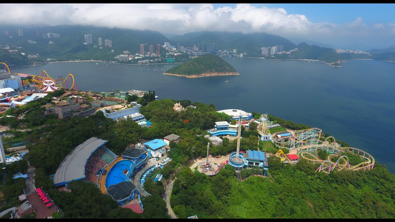 DJI Phantom 4 at Ocean Park Hong Kong 4K