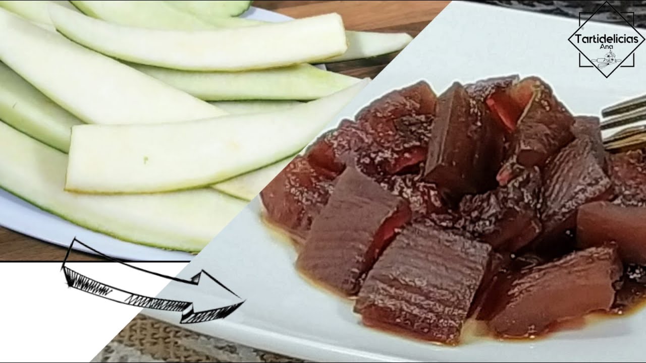 NO TIRES LAS CÁSCARAS DE MELÓN❗ ¿SABES COMO HACER UN DULCE CON ELLAS? ARROPE de MELÓN