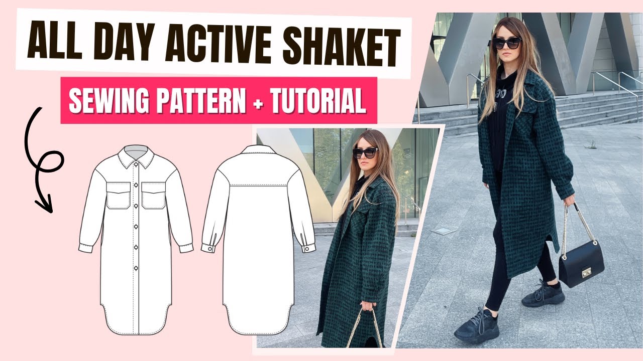 FALLON - DIY Long Shaket Shirt Coat Pattern [Tutorial + Pattern]