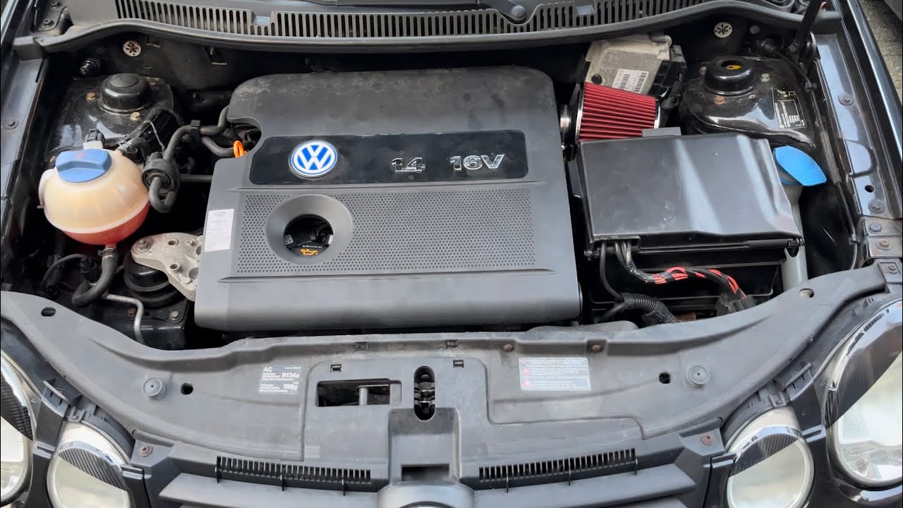 Adding Sport Air filter to vw polo 9n 2003-تركيب فلتر هواء  رياضي
