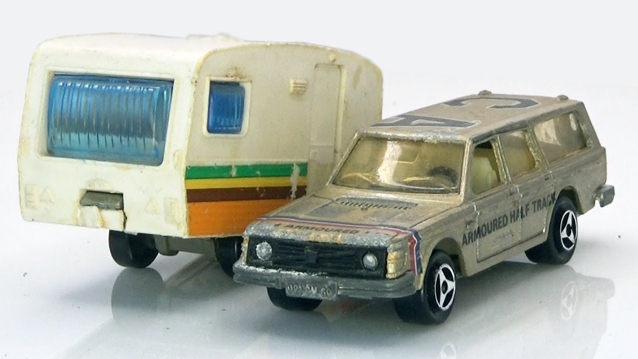 Реставрация двух редких моделей Volvo 245 D от Majorette и прицепа-кемпера.