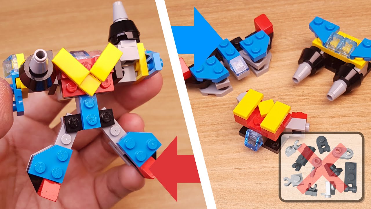 Lego Brick Transformers Mech Moc Учебник - Combiner Captain NJ