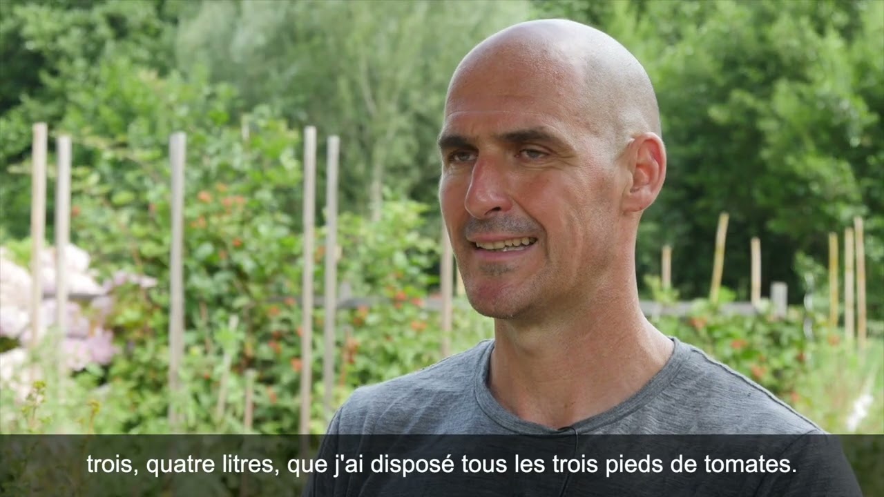 Vincent Cayron lauréat du concours jardiner autrement 2024 catégorie parcelle jardin collectif