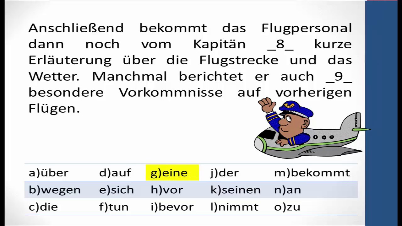 Prüfungsvorbereitung Zertifikat B2 - Sprachbausteine