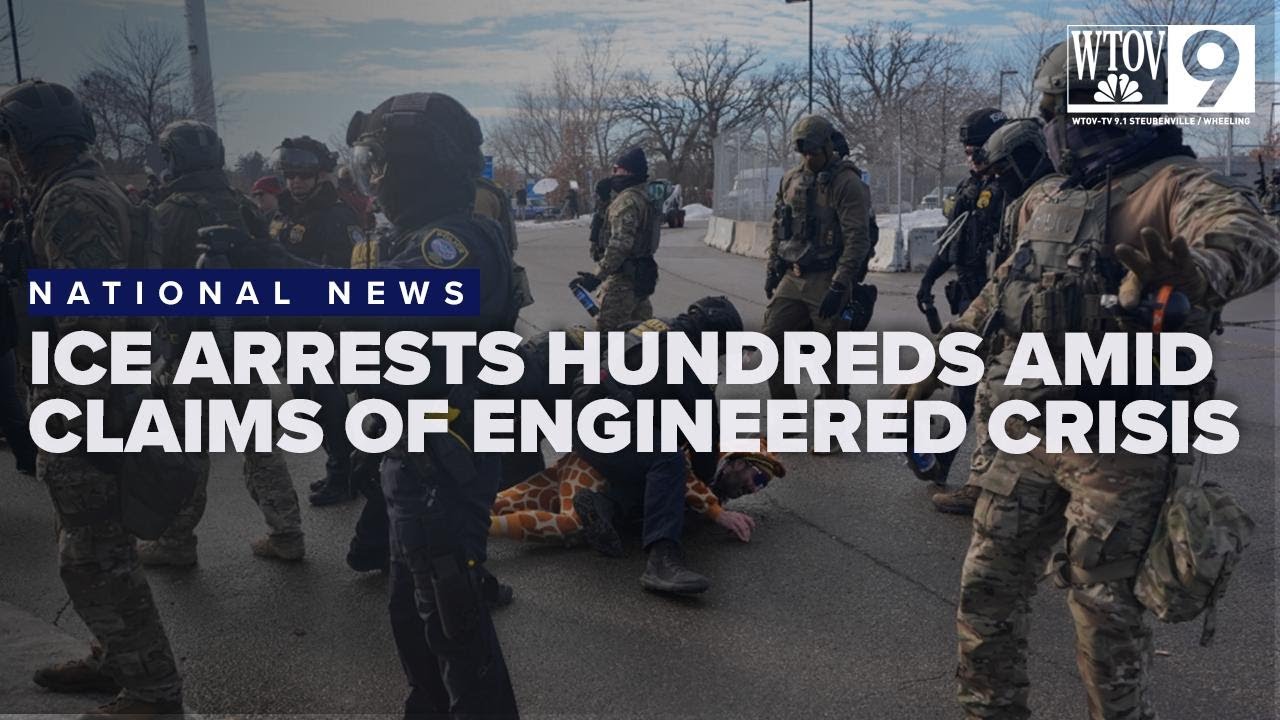 ICE arrests hundreds amid claims of engineered immigration crisis
