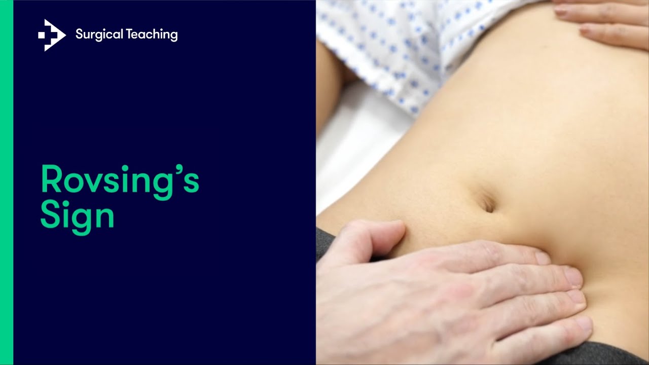 What is Rovsing's Sign?
