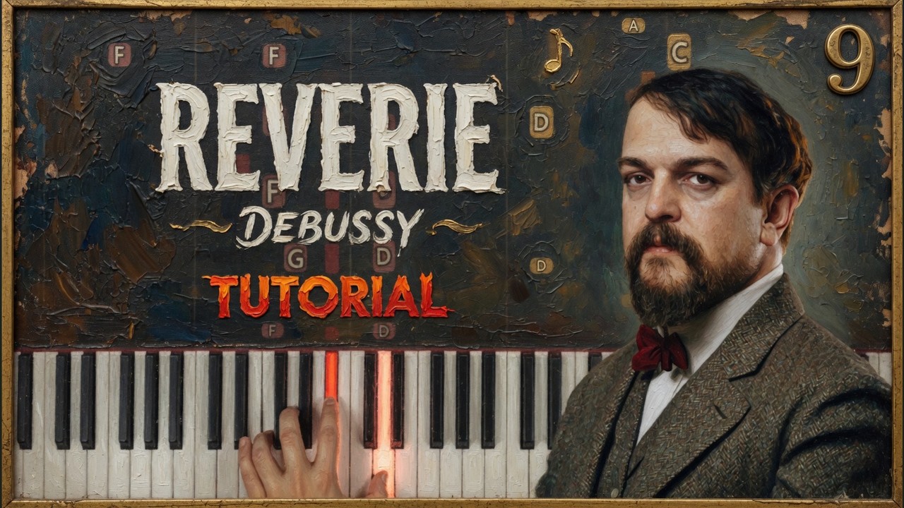 REVERIE by Claude Debussy | Piano Tutorial (Part 1) Slow and Detailed