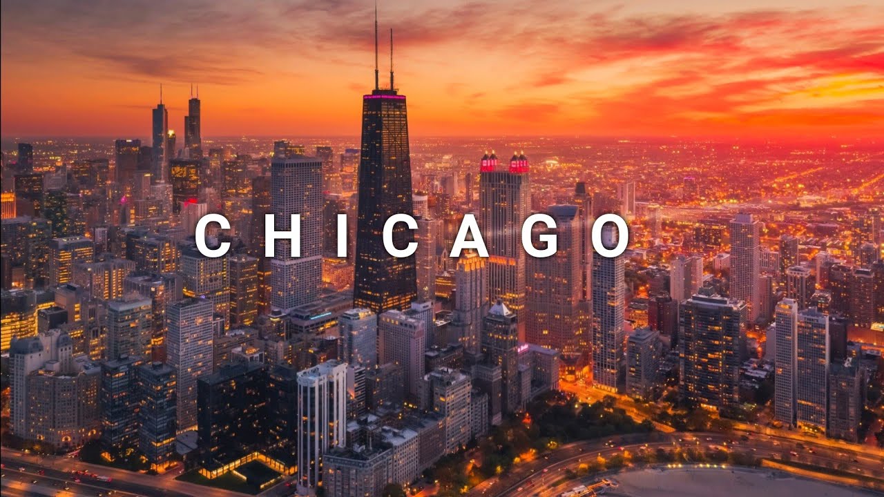 Chicago, City In USA 🇺🇸 4k Ultra HD Video  |