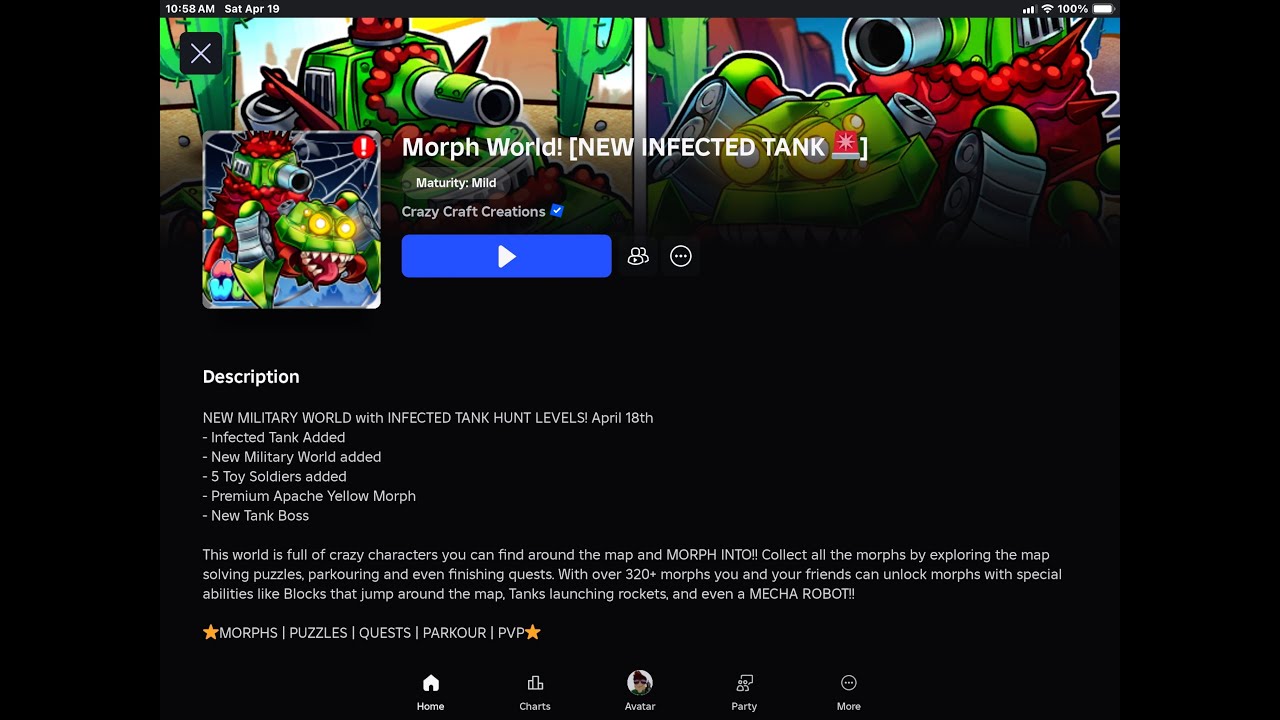 Morph World: New Infected Tank update is finally here...