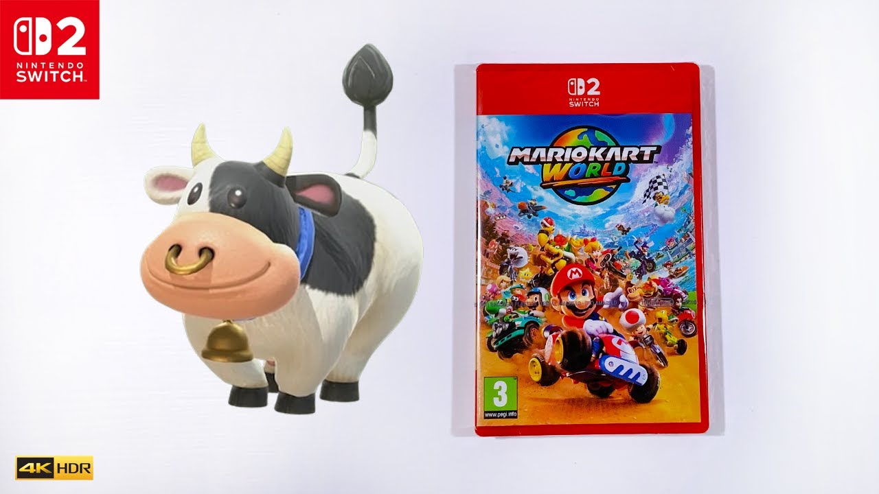 Mario Kart World Grand Prix Banana Cup (Racing as Cow)