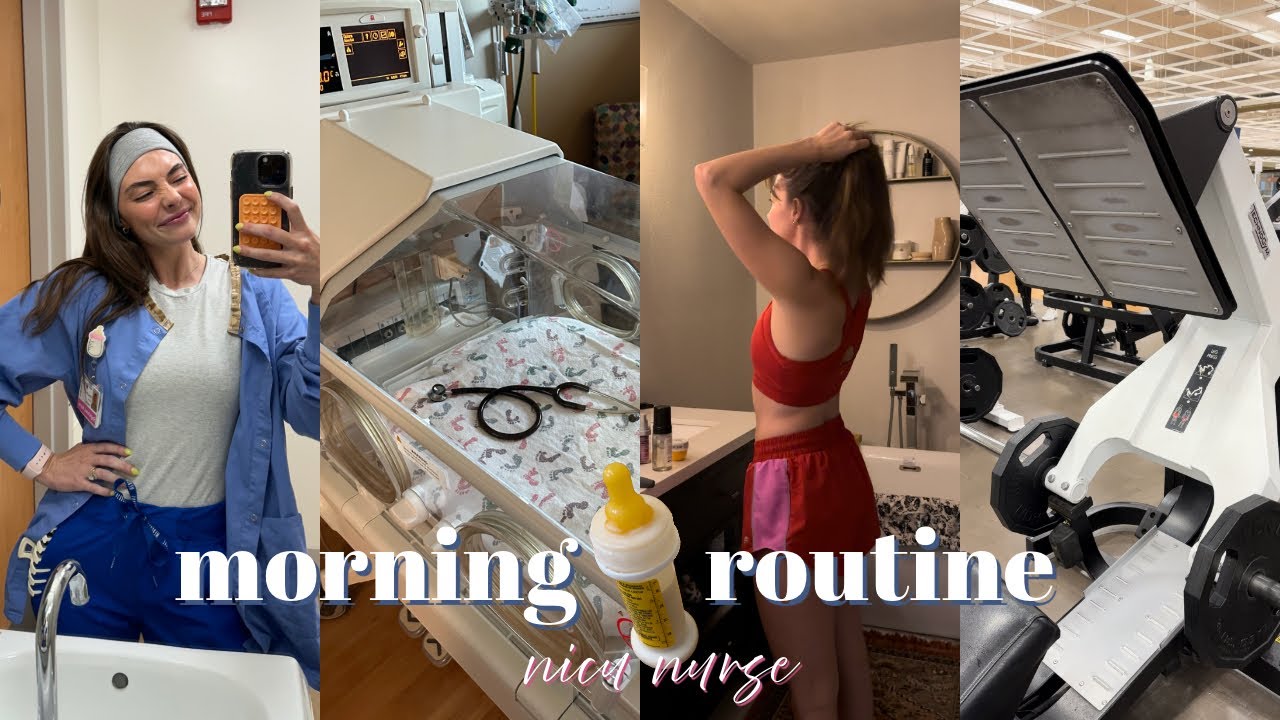 NURSE MORNING ROUTINE | 4:45am wake up, gym, work