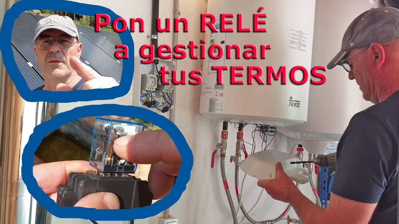 Relé separador de carga para Termos. Regula los Excedentes de Energía Solar