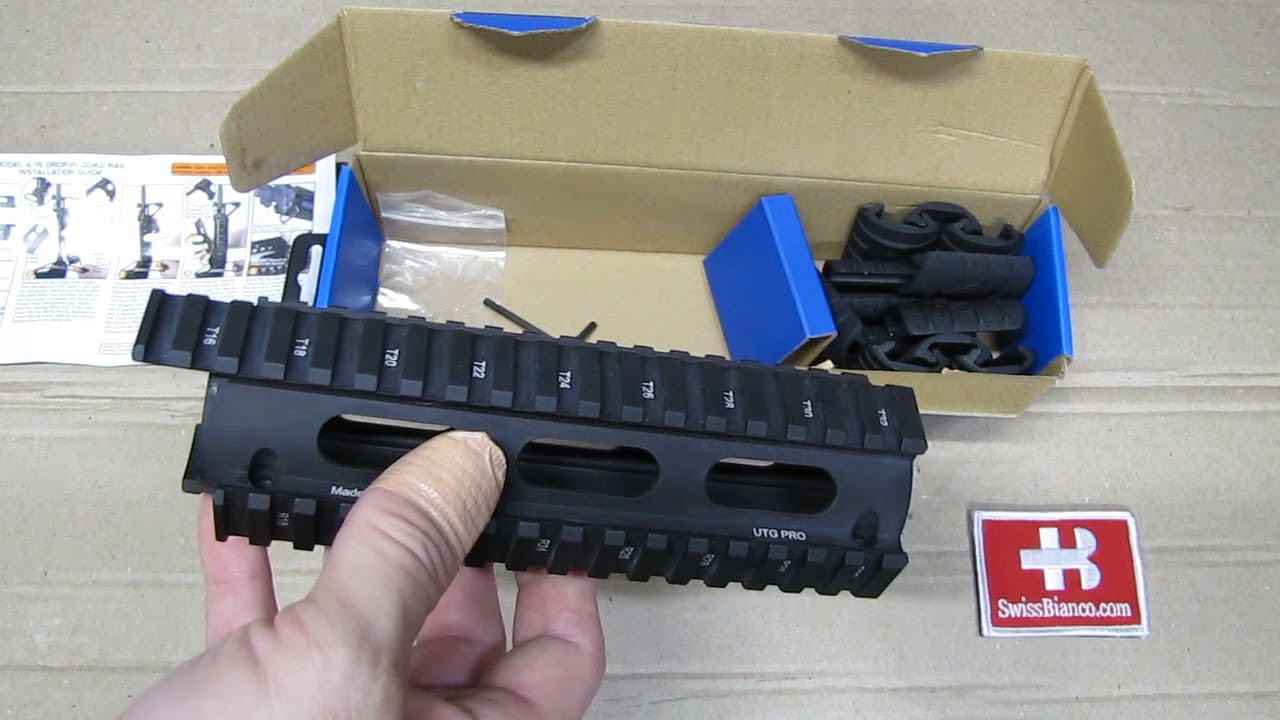 utg pro carbine quad rail - made in usa!