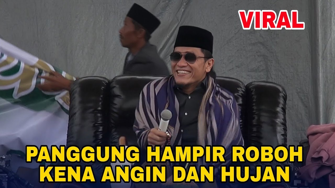 PENGAJIAN GUS MIFTAH PANGGUNG HAMPIR ROBOH KENA ANGIN KENCANG | TEMBOK GROGOL PEJAWARAN BANJARNEGARA