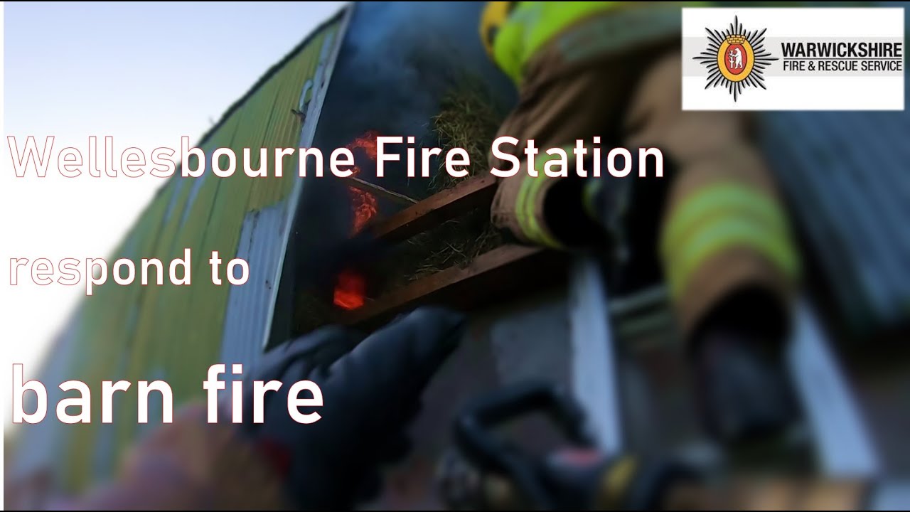 Wellesbourne Fire Station respond to barn fire near Stretton (Warwickshire Fire and Rescue Service)