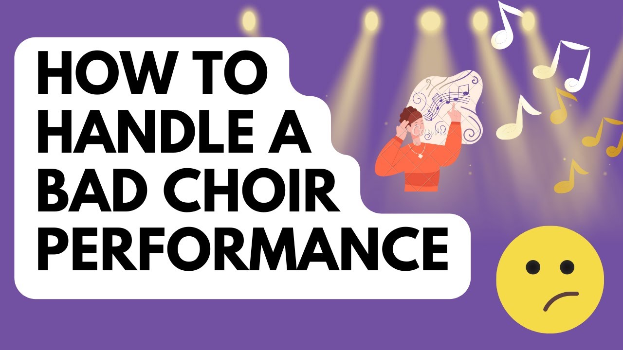 How to handle a bad choir performance (during and after) as a choir director | ENQUIRE 2 CHOIR