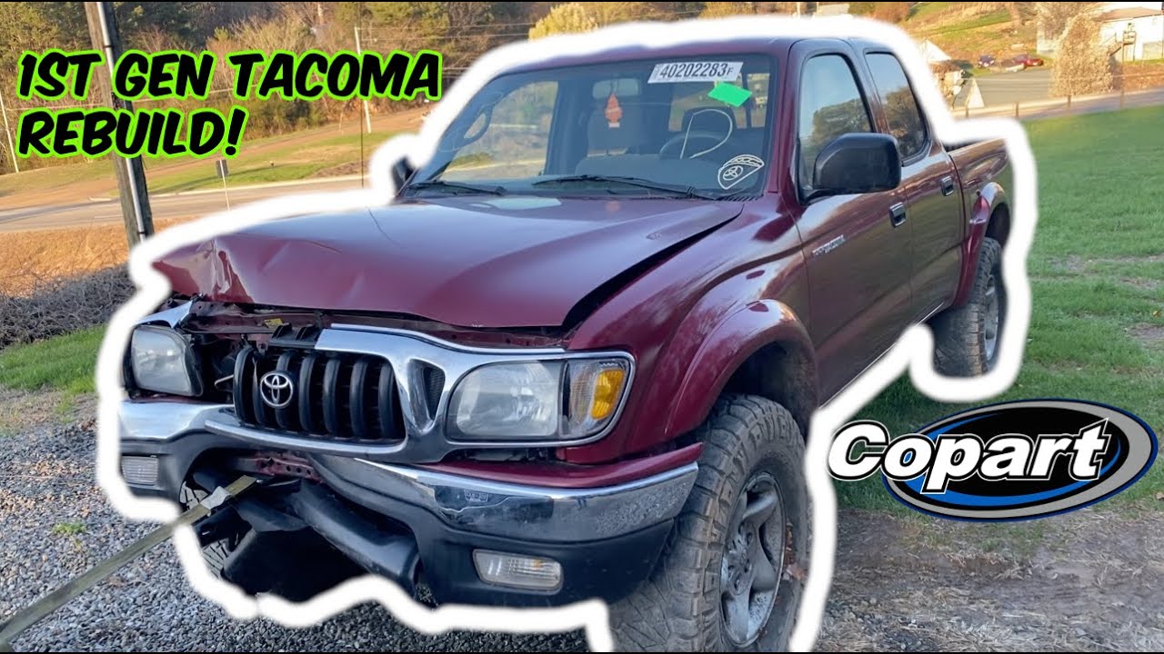 We bought a wrecked 1st Gen Tacoma to REBUILD from Copart!