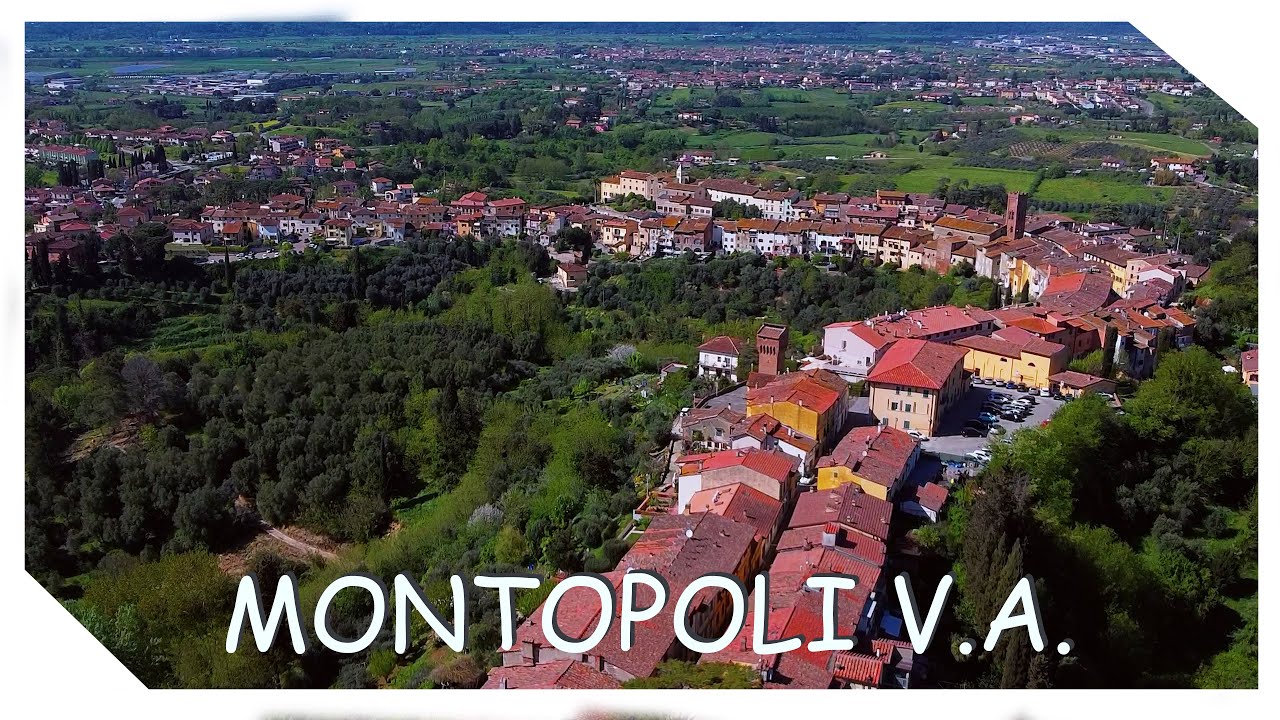 Montopoli val d'arno - Borgo Medievale - Pisa -  (4K) -Walking and Fly Tour (2024) #medieval