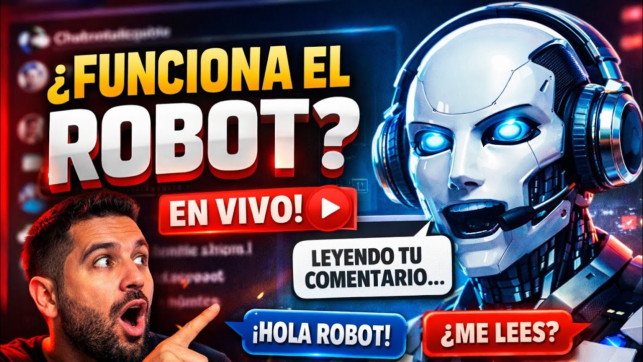 🔥 HOY ESTAMOS PROBANDO UN ROBOT QUE LEE SUS COMENTARIOS EN VIVO 🤖