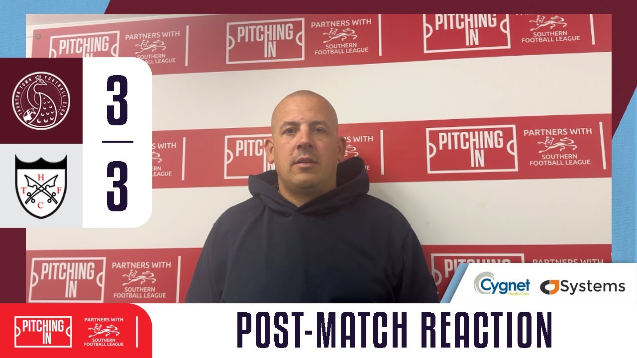 Taunton Town F.C 3 - 3 Hanwell Town F.C |  Post Match Interview | Southern League Premier South