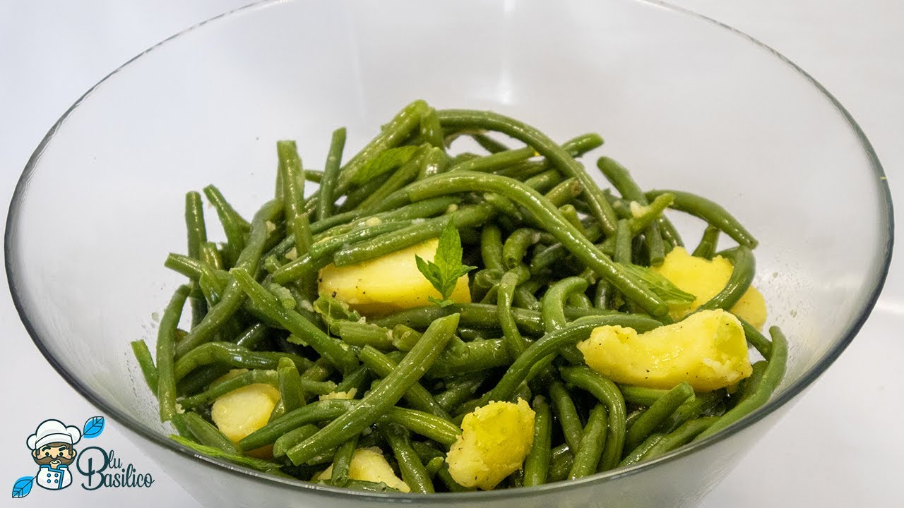 Fagiolini con patate e menta.. Contorno estivo light