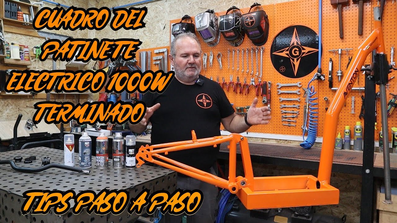 PINTAR UN PATINETE ELECTRICO CON SPRAY O AEROSOL Y DEJAR UN ACABADO PROFESIONAL