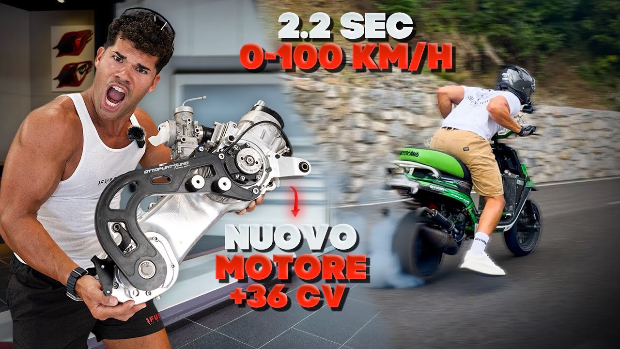ABBIAMO STRAVOLTO IL MOTORE A CIUCHINO  🤯 BOOSTER 100cc a liquido by 8.1