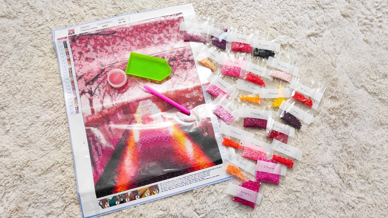 Haft diamentowy - test taniego zestawu z Aliexpress