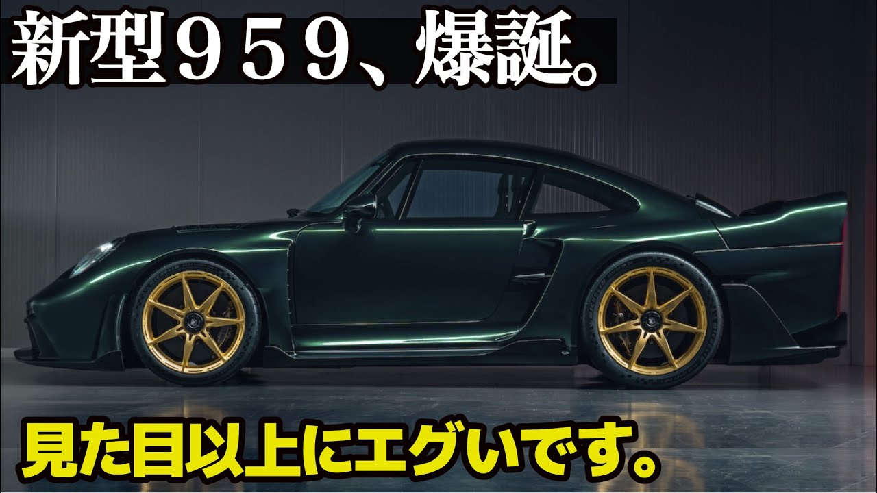 新型ポルシェ959が爆誕...!? 見た目以上にエグい世界初のレトロハイパーカー KALMAR 9X9 のデザインと驚異のスペックを分かりやすく解説！