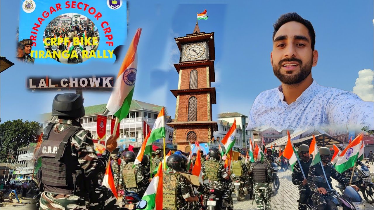 TIRANGA RALLY AT LAL CHOWK GHANTA GHAR | SRINAGAR SMART CITY