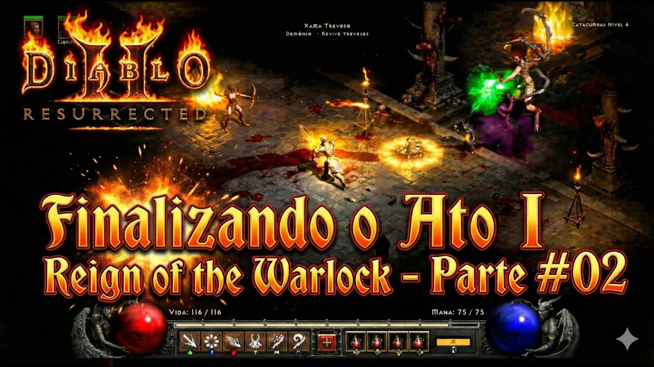 🧙‍♂️ O BRUXO É APELÃO? Derrotei Andariel no Ato 1! | Diablo 2: Reign of the Warlock #02