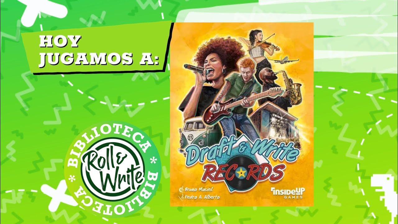 Hoy Jugamos a Draft & Write Records en castellano (Juego de Mesa Roll & Write )