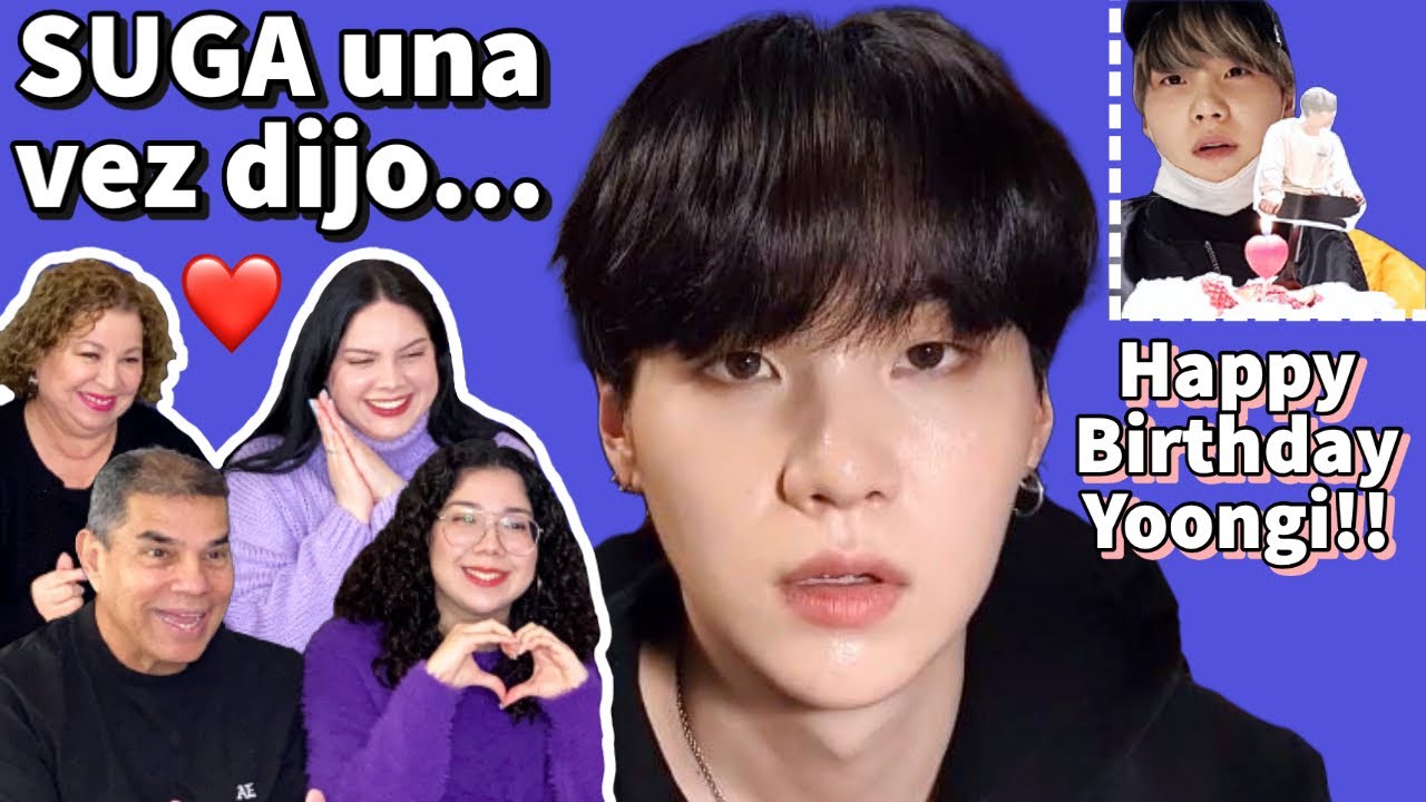 FRASES ICÓNICAS DE SUGA QUE ARMY JAMÁS OLVIDARÁ ✨ | HBD Yoongi 🎂 | Reacción EN FAMILIA!! 💙
