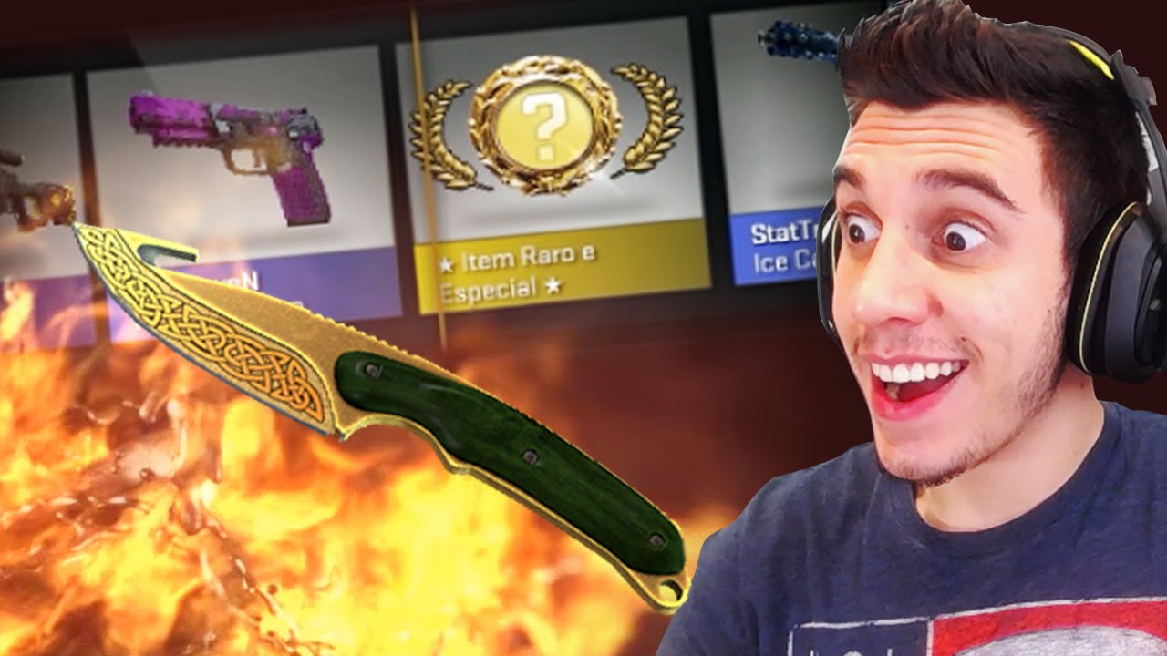 GANHEI A PRIMEIRA FACA DO MUNDO? - ABRINDO GAMMA CASES CS:GO
