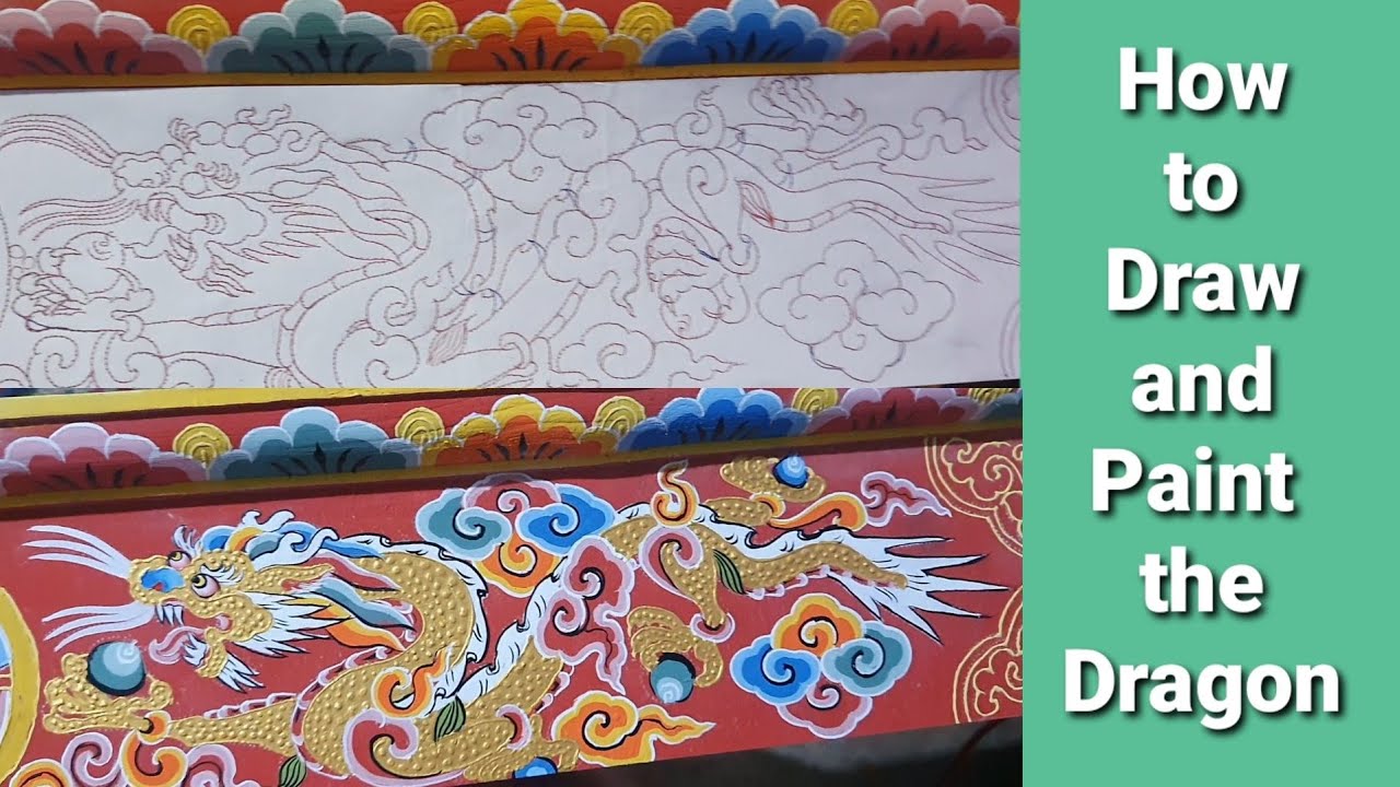 #how to #draw and #paint the #dragon