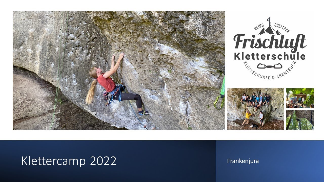 Frischluft Klettercamp 2022 Frankenjura