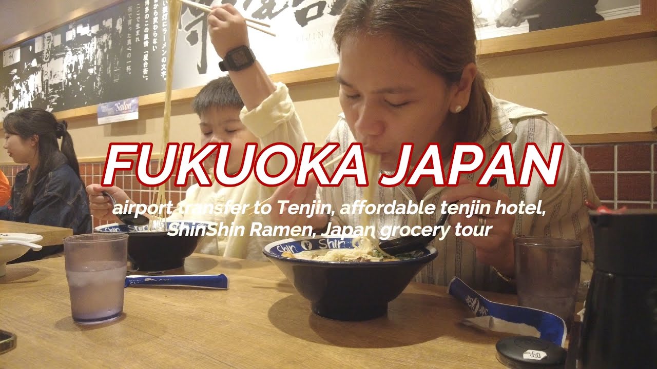 JAPAN VLOG: BEST RAMEN | WHERE TO STAY IN TENJIN | GROCERY TOUR | IMMIGRATION EXPERIENCE