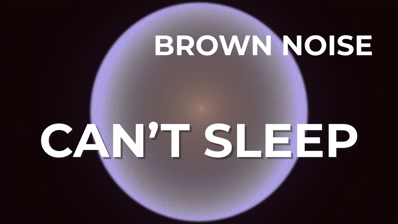 Brown Noise for Anxiety at 2AM - 10 Hours - Black Screen