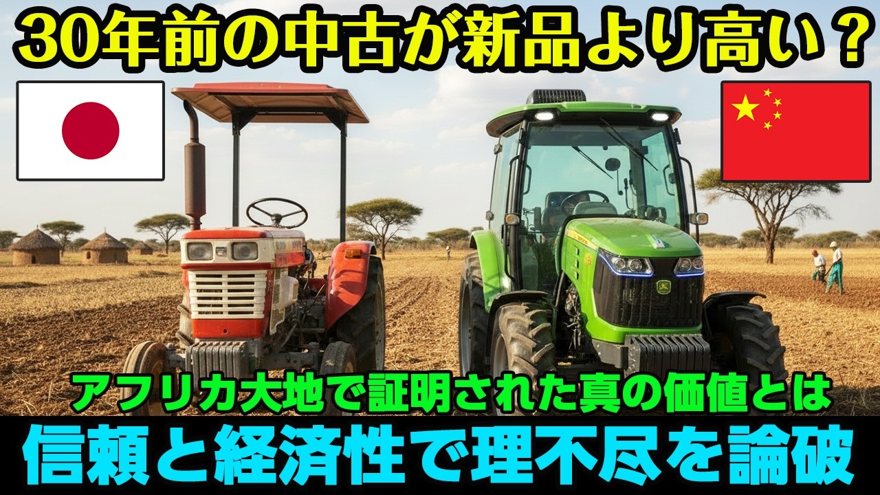 30年選手の日本製トラクターが最新AIマシンに圧勝した理由とは？日本の技術と職人魂でアフリカ農業を変える【海外の反応】