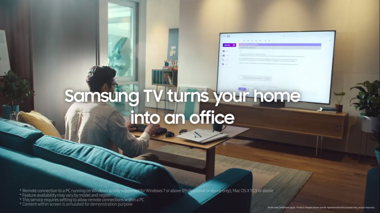 Samsung Smart TV: Work and learn with Personal Computer Mode