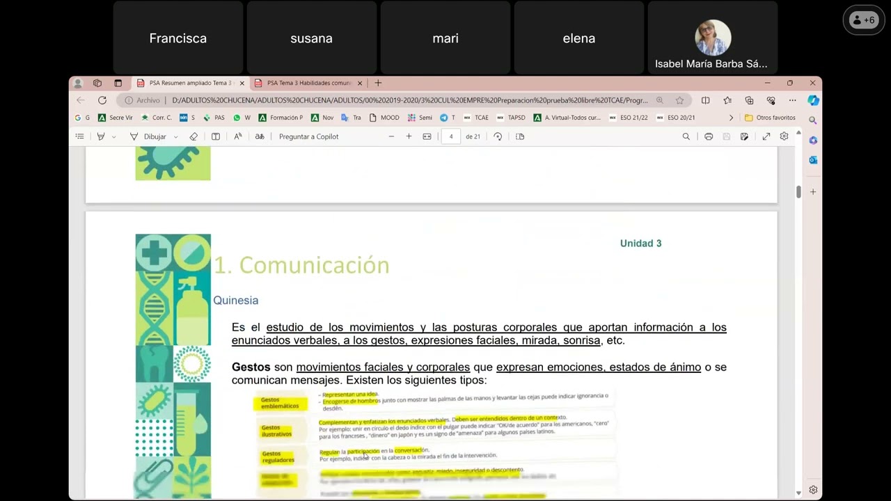 PSA Tema 3 "Habilidades comunicativas"