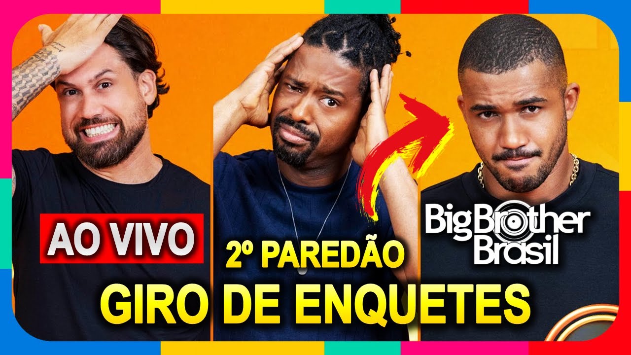 BBB 26: REJEIÇÃO?! - Giro de Enquetes 2º Paredão - Brigido | Leandro | Matheus #BBB26 AO VIVO