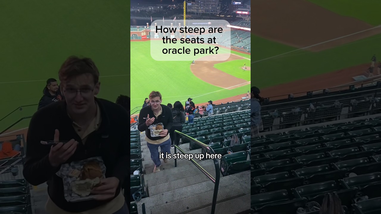 How Steep are the Seats at Oracle Park? #baseball #sanfrancisco #giants