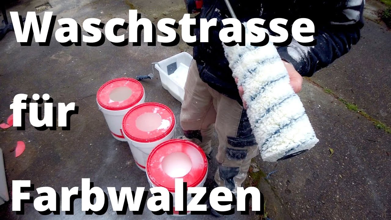 Waschstra&szlig;e f&uuml;r Farbwalzen / Farbrolle DIY
