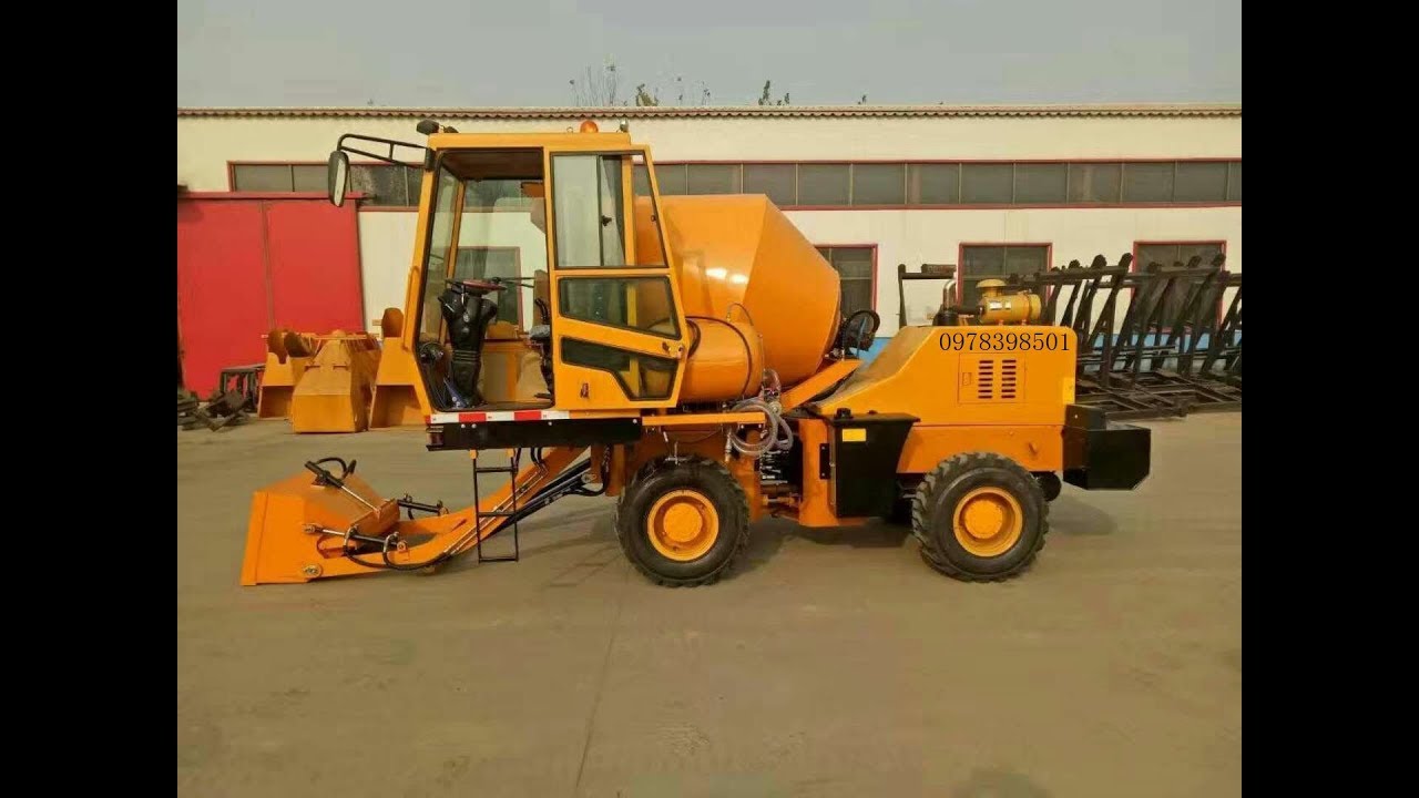 M&aacute;y Trộn B&ecirc; T&ocirc;ng Di Động Tự Cấp Liệu