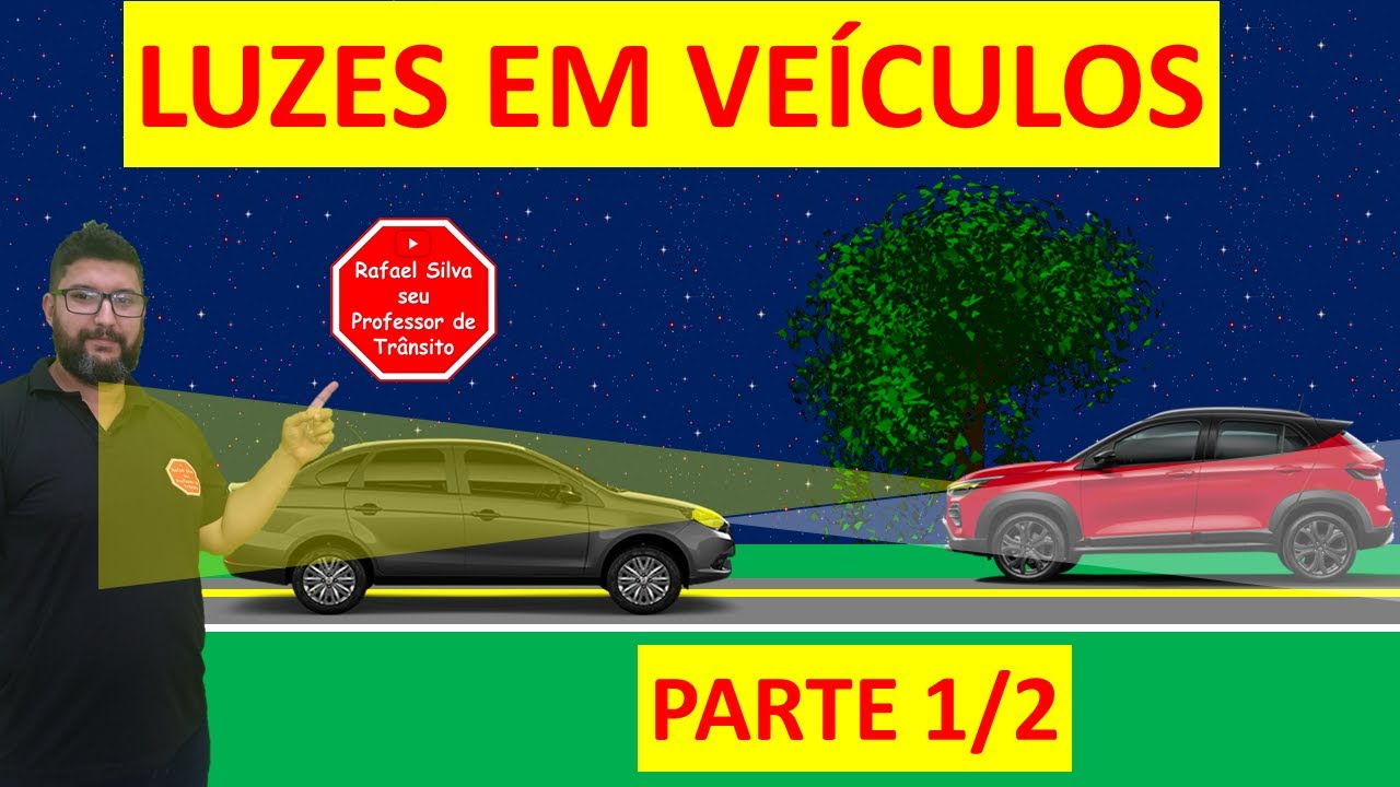LUZES EM VEÍCULOS - AULAS COM ANIMAÇÃO LANTERNA FAROL BAIXO FAROL ALTO LUZ DE NEBLINA FAROL DE MILHA