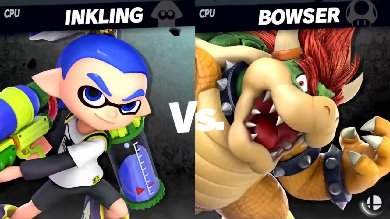 Super Smash Bros. Ultimate - Inkling Boy vs Bowser