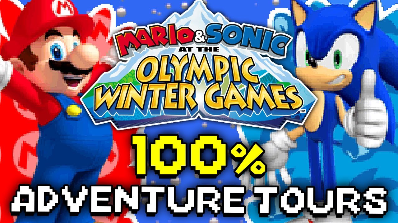 Adventure Tours (100% Walkthrough) - Mario & Sonic at the Olympic Winter Games [DS]