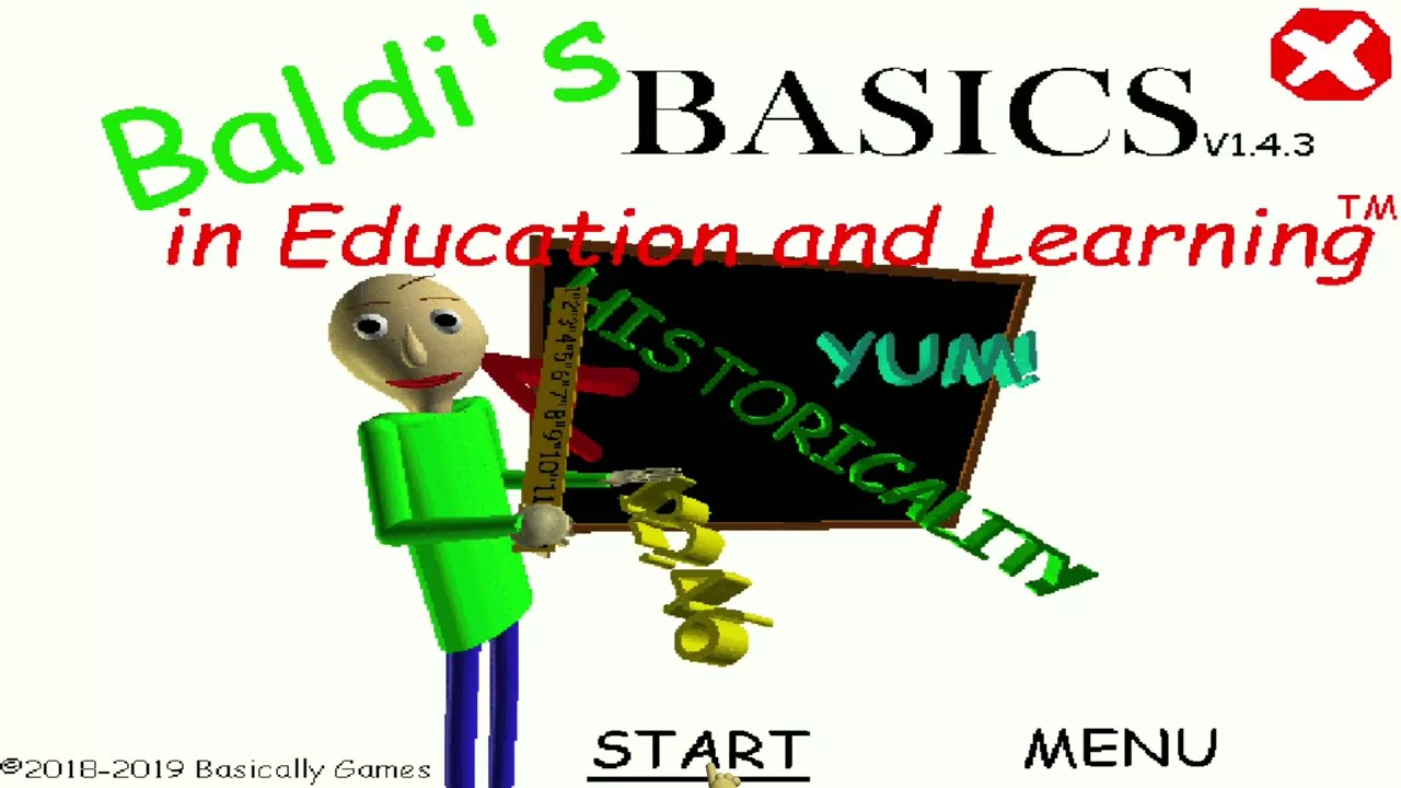 I finally beat Baldi's Basics (no i did not)