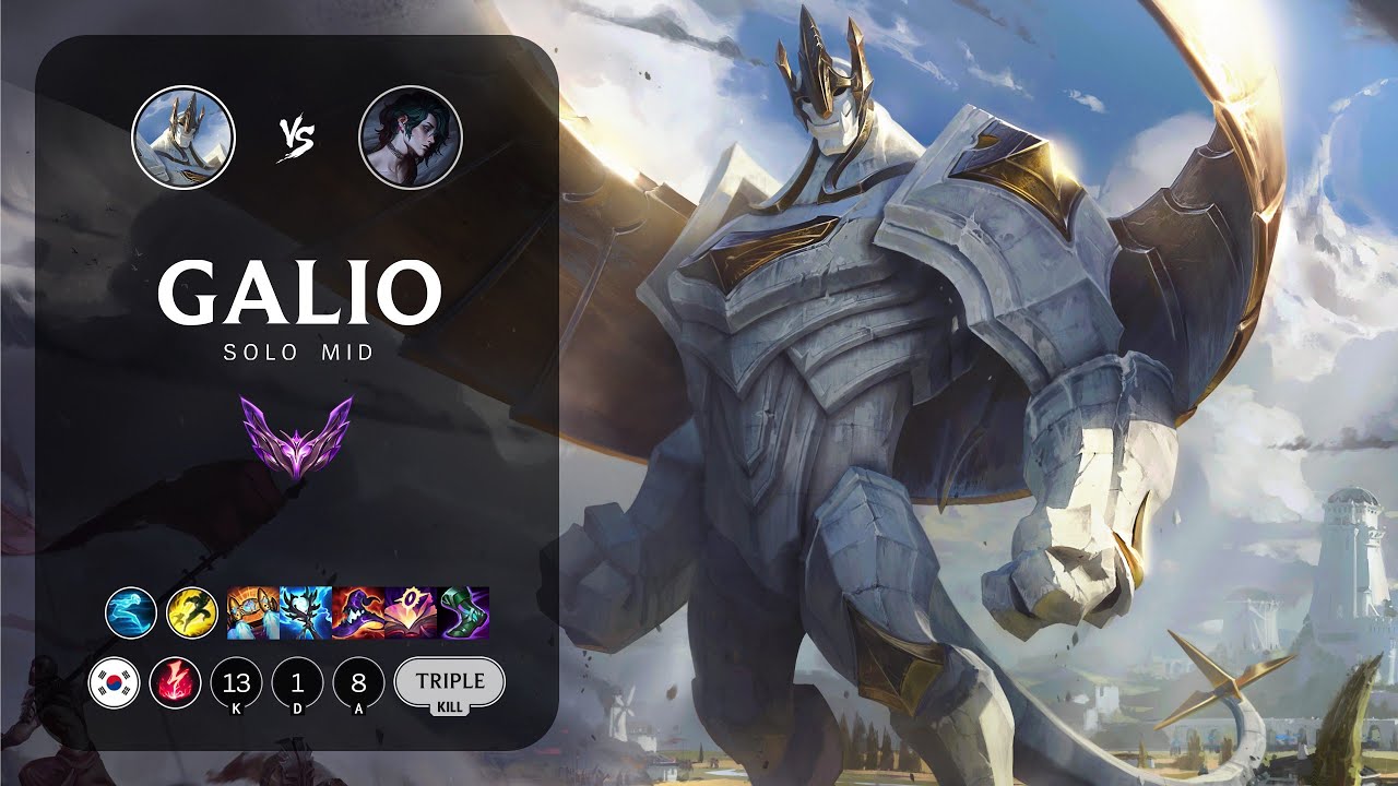 Galio Mid vs Hwei - KR Master Patch 14.1